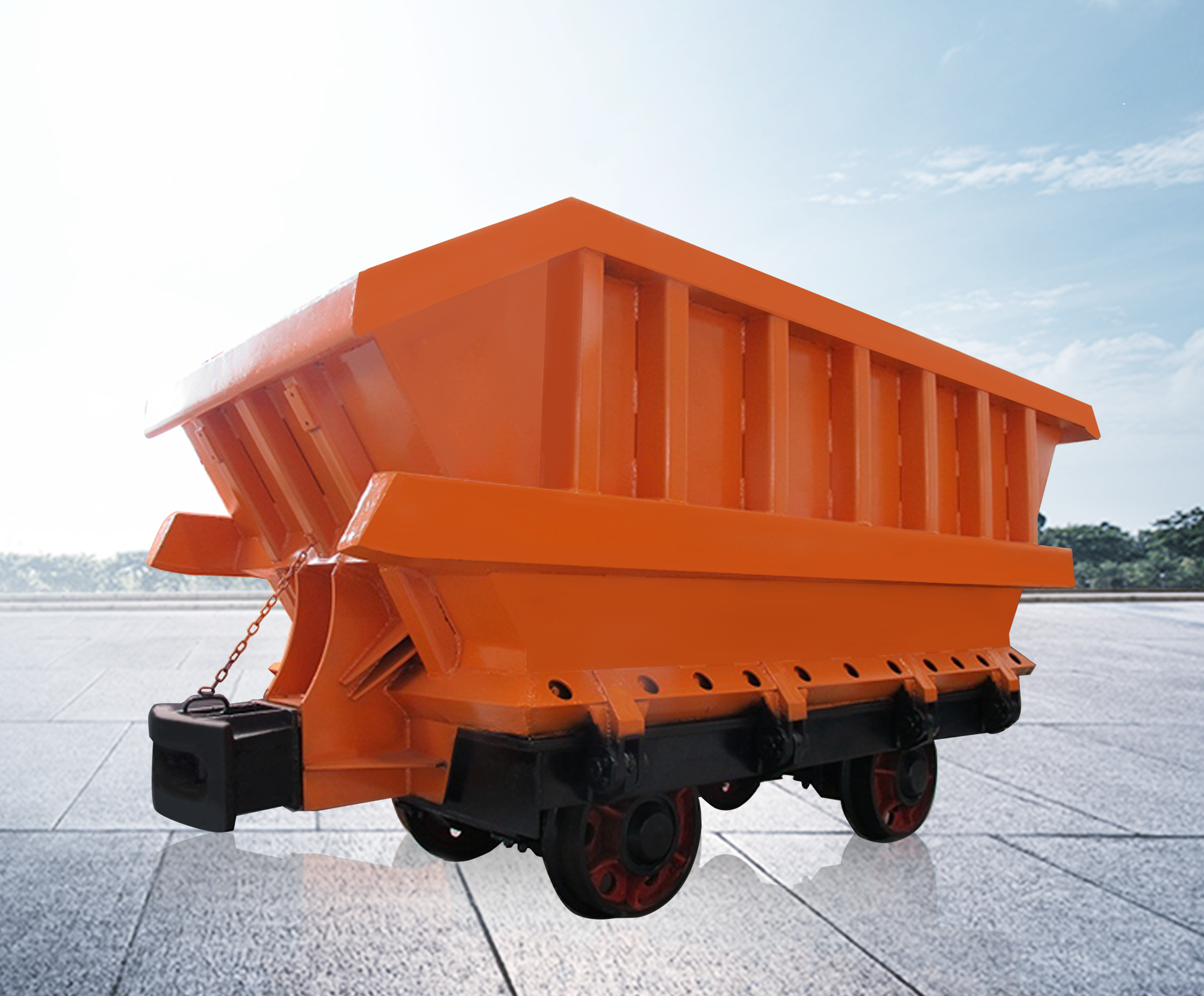 drop-bottom mine car